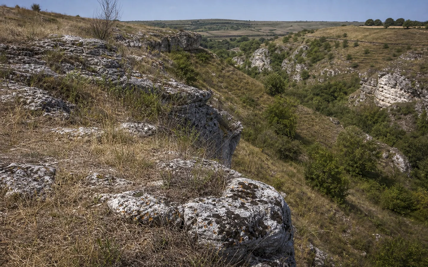Ущелье в толтрах у села Берлинць, Бричень